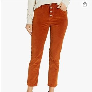 Levi’s bottom fly crop cord jeans